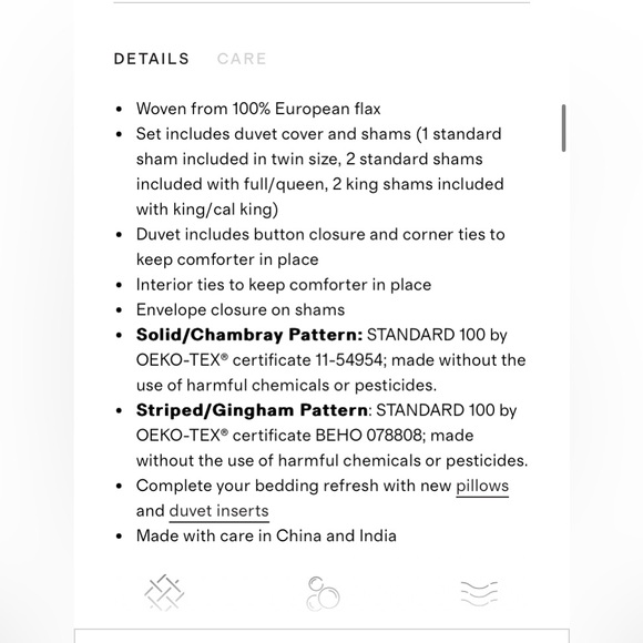 Quince European Linen Duvet Cover Set - Picture 4 of 4